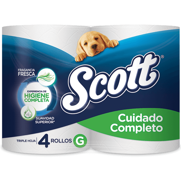 scott cuidado completo 4 rollos g pack verde