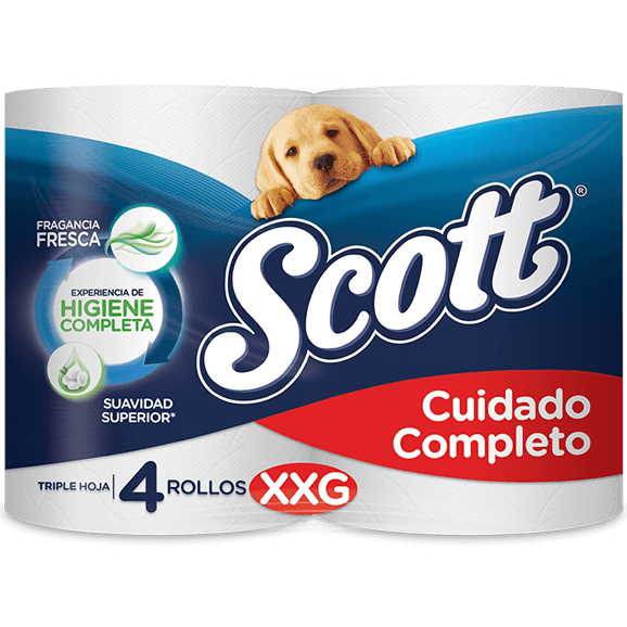 scott cuidado completo 4 rollos xxg pack rojo